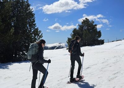 Raquetes de neu a la Creu de Meians